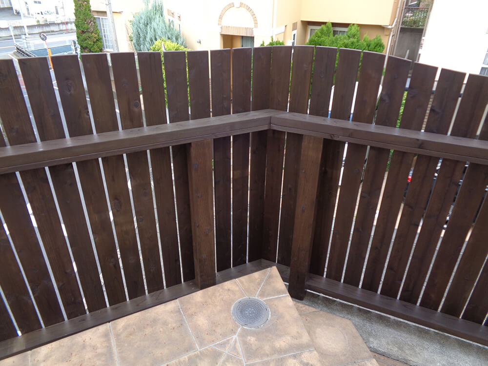 川崎市宮前区 ウッドフェンス7