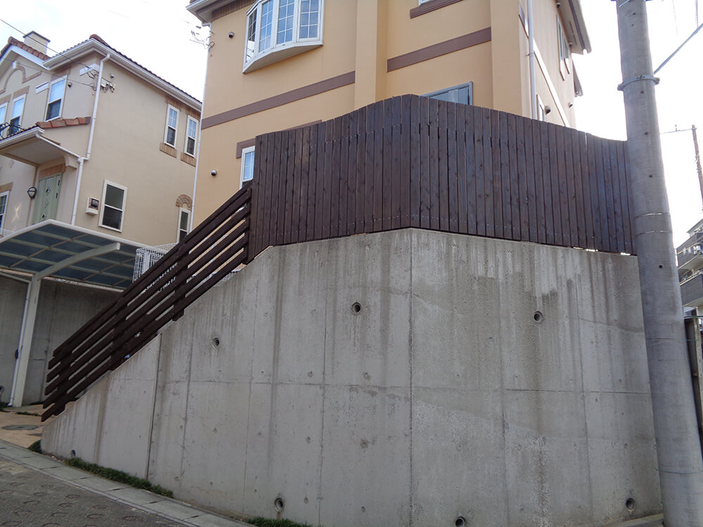 川崎市宮前区 ウッドフェンス8