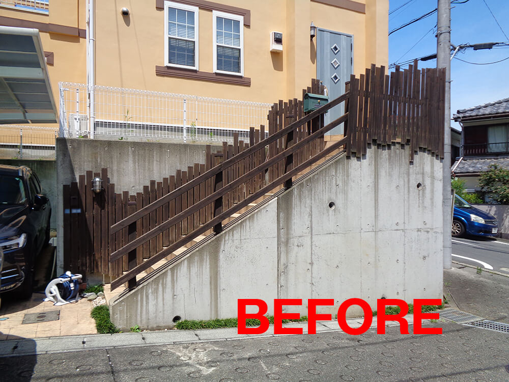 川崎市宮前区 ウッドフェンス10