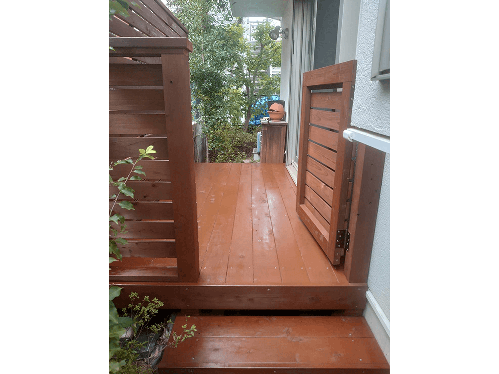 東京都世田谷区 庭 ウッドデッキ3