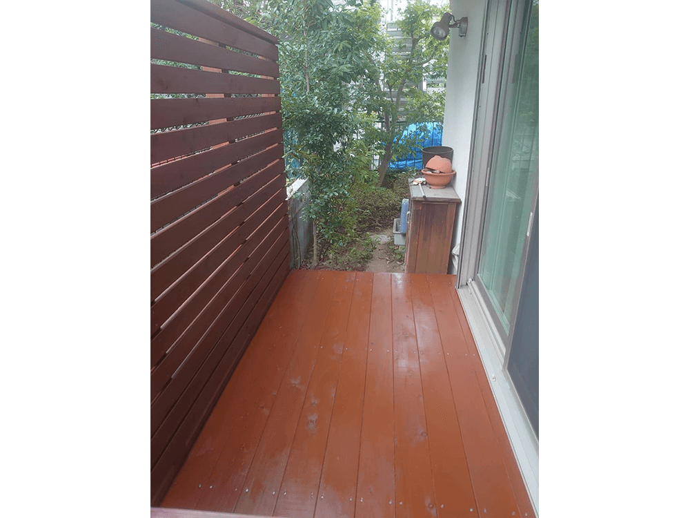 東京都世田谷区 庭 ウッドデッキ4