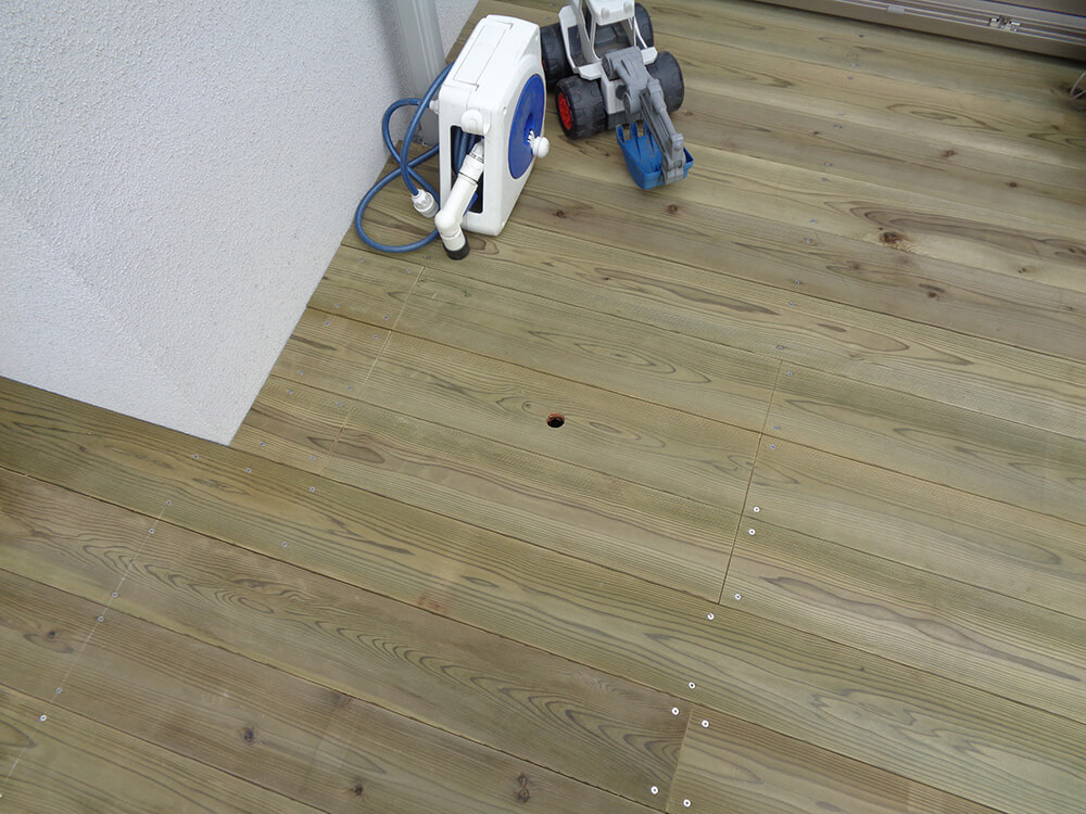 神奈川県藤沢市 庭 ウッドデッキ7