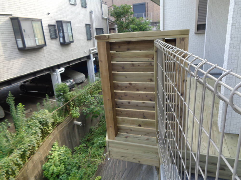 神奈川県座間市 庭 ウッドデッキ3