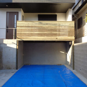 横浜市瀬谷区　庭ウッドデッキ施工