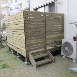 市原市　庭ウッドデッキ施工