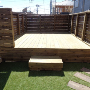 横浜市 ガレージウッドデッキ