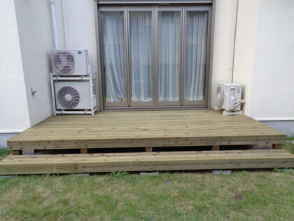 横浜市泉区 庭ウッドデッキ