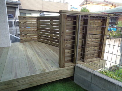 座間市 ウッドデッキ施工