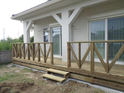 千葉県館山市 別荘地ウッドデッキ