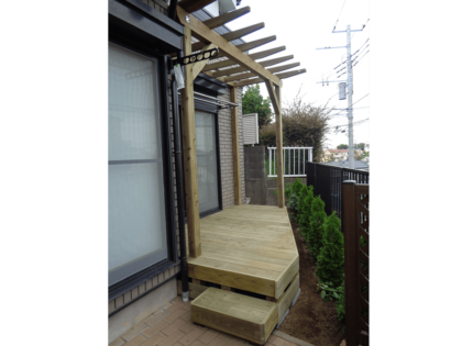 横浜市ウッドデッキ施工