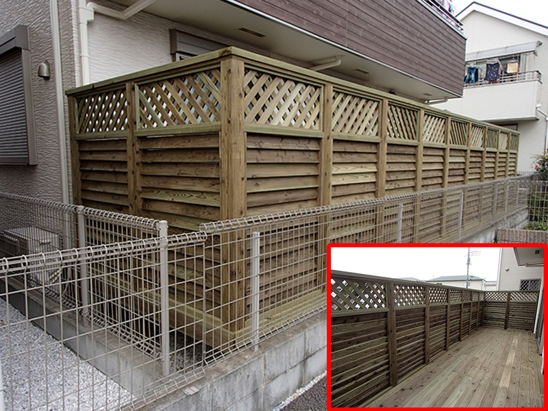 フェンスデザインにこだわりました